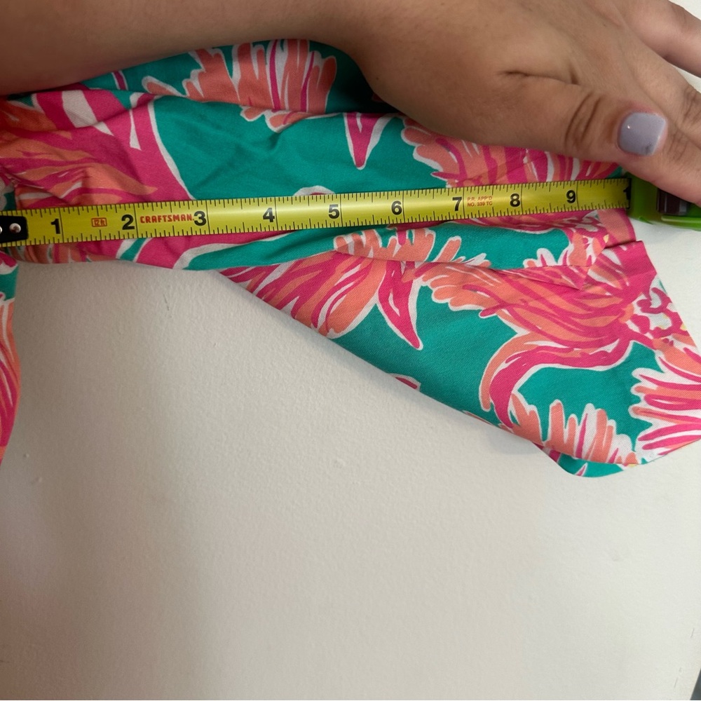 Lilly Pulitzer Womens Size 2 Lagoon Green Avenue Bermuda Shorts Seaside Pattern - Picture 15 of 16